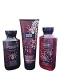 Bath & Body Works Vampire Blood Body Care Set: Gel Wash, Lotion & Cream for Whole Body, Moisturizing & Softening, Skin Care Set