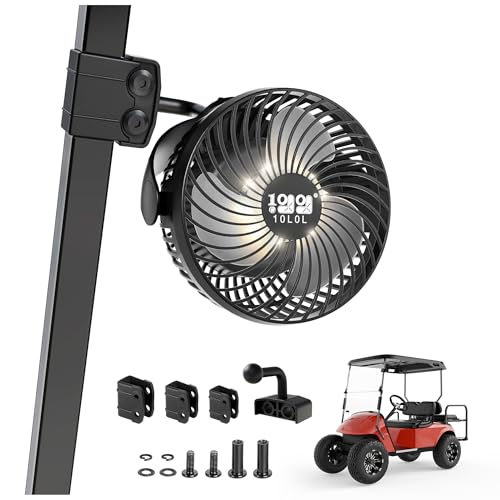 10L0L Golf Cart Fan for All Golf Carts with 56Hrs