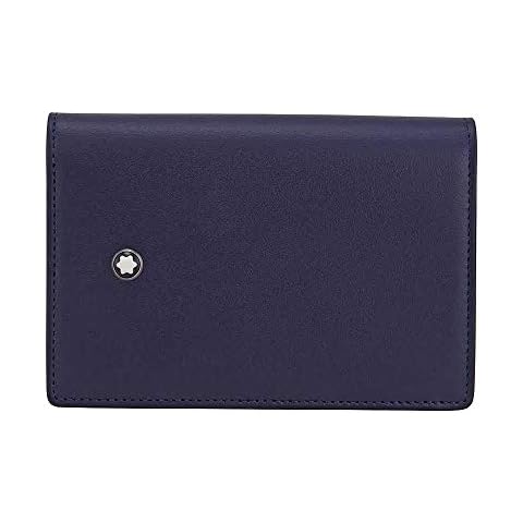 Montblanc Meisterstück Visitenkarten-Etui MST BCH mit Gusset Navy Visitenkartenhülle, Marineblau Cover
