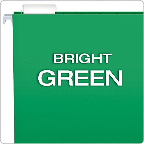 Pendaflex Recycled Hanging Folders, Legal Size, Bright Green, 1/5 Cut, 25/Bx (81630) #TOP2