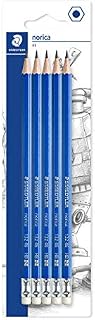 STAEDTLER 132 46BK5D Norica Eraser-Tipped Pencils (Pack of 5)