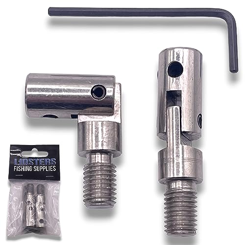 LFS 2 FISHING UMBRELLA BROLLY BRASS STORM CAPS FOR STORM POLES CARP FISHING