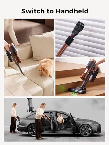 Proscenic P11 Ultra Cordless Vacuum Cleaner, 500W/50Kpa 50Min Self-Standing Hoover Cordless Powerful, Stick Vacuum with Wall Mount, Anti-Tangled Rechargeable Lightweight for All Floor Carpets Pet Hair