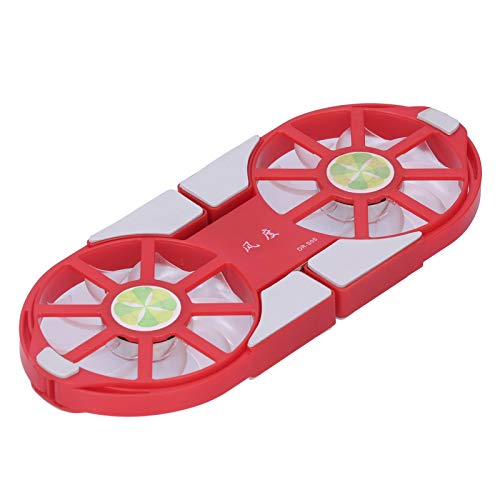 Base refrigeradora para laptop con luz LED, enfriador plegable para laptops de 600-2700 rpm, soporte refrigerador para laptops gamer con luces RGB y dos puertos USB (rojo) miniatura 1
