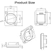 4PCS D-Type Buckle,Industrial Panel Mount Bulkhead,Suitable for RJ45 Cat6,Cat6A,USB 3.0,2.0,Cat 5E,Cat 3,Cat 7,D-Type HDMI and Other D-Type Module