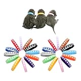 IDNVFY 24-Teiliger Haustierklassifizierungskragen, Atmungsaktives Dekoratives Kragen, Einstellbares Design, Pet-Identifikationszubehör, Geeignet Für Welpen Und Kätzchen.