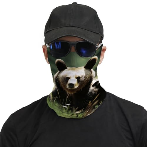 Neck Gaiter Mama Bear Face Mask for Travel Face Cover Scarf for Men Women Elastic Headbands Wind-proof Bandana for Skiing Fishing Hiking Cycling3