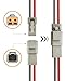 PLUXPAER 12 AWG 2 Pin DTP Connector, 2 Way Automotive Waterproof Electrical Connectors Heavy Duty, 12 Gauge Cable Wire Male and Female Quick Connect Harness for Car Truck Boat LED-3 Pack