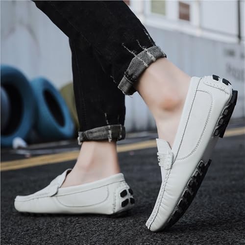 Mens Loafers Shoe Suede Vamp Moccasins Driving Style Loafer Anti-Slip Flexible Resistant Party Prom Slip-ons2
