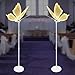 WANLECY 2PCS LED Butterfly Floor Lamp for Wedding Decorations, 48W Romantic Butterflies Hanging Decor with Adjustable Height 57.5-70in for Party Stage, Tool-Free Assembly (Silver, Warm White/3000K)
