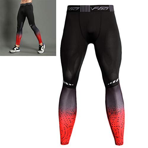 Garneck Calças de compressão masculinas Leggings de academia Esportes Treino Fitness Academia Collan