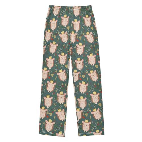 ZZXXB Princess Hedgehog Boys Long Pants Soft Trousers Elastic Waist Kids Lounge Bottoms with Pockets S-XL