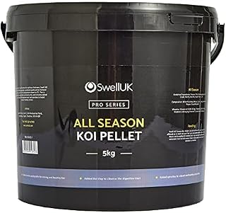 Swell Pro All Season Koi Pellet 2kg tub. Koi Fish Food for Ponds Featuring Wheatgerm