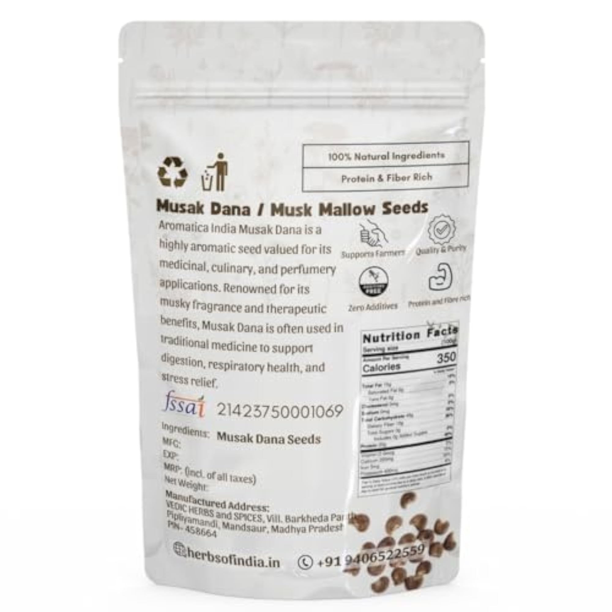 100% Pure Musak Dana for Ayurvedic Herbal Uses