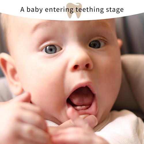 teething roller all natural for babies natural gum relief with chamomile amp rose oil gentle massage applicator for soothing infant teething pain essential oil massage roller 2