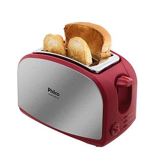 Torradeira French Toast Inox Vermelho 220v PHILCO, 56202011