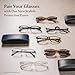 TruVision Readers 3 Pk - Gunmetal Metal Frames and Clear Acrylic Lenses 2.00