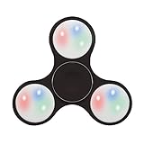 Fidget Spinner Toy Stress Reducer Light Up Switch Control - Black