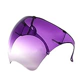 ✔ Futuristische Oversize-Unisex-Sonnenbrille mit flachem Visier, Sicherheit für das Gesicht. Ultra-klare Schutzkappen zum Schutz der Augen, Nase und Mund. Anti-Beschlag-Schutz gegen Wind, Staub und so weiter.