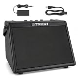 STRICH E-Drum Verstärker 20W, Kabelloser Lautsprecher für Elektronisches Schlagzeug, Keyboard & E-Piano, Tragbarer Übungsverstärker für Zuhause, Studio und Kleine Auftritte, Schwarz, SDA-20