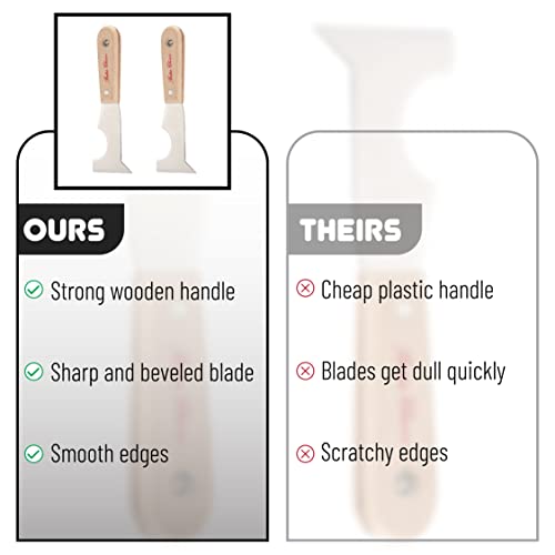 Bates- Paint Scraper, Taping Knife, Pack Of 2 Putty Knife Scraper, Scraper, 5 In 1 Tools, Spackle Knife, Caulk Removal Tool, Painters Tool, Paint Can Opener, Paint Remover For Wood, Wallpaper Scraper #TOP3