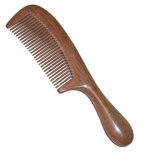 FREUDEWOOD™ Handmade 100% Red Sandalwood Wood Comb 7.4 X1.8"