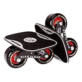 DeeRace 【2025新】 ドリフトスケート ポータブルローラーロードドリフトスケートプレート 高精度ベアリング アルミ合金板 フリーラインスケート ボード分割スケートボード ローラースケート ミニ スケボー インラインスケート 初心者 男の子、女の子、大人用 誕生日ギフト, アルミプレートホイール