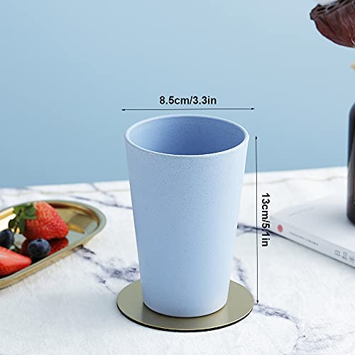 Na 16Oz Unbreakable Drinking Cups, Drinking Tumbler, Reusable Wheat Straw Cups, Water Glasses For Beverage Ice Tea, Camping Party Adults, Dishwasher Safe ( Set Of 5, Assorted Colors) #TOP6