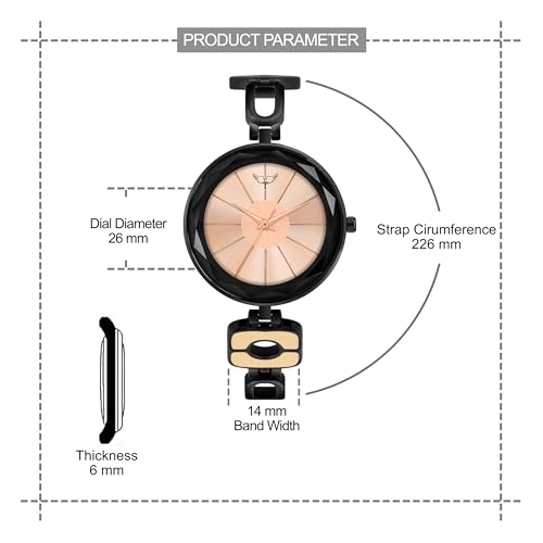 Image of WHITE BIRD Delight Mother of Pearl Dial Analog Metal Strap Watch for Women