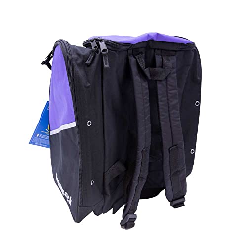TRANSPACK Edge Junior Water-Resistant 33L Ski/Snowboard Boot Helmet Goggles & Gear Backpack Bag, Purple
