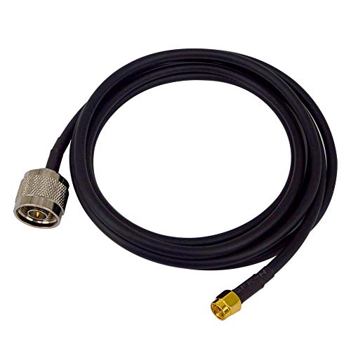 BOOBRIE Type-N Extension Cable N Type Male to SMA Male Coax Cable 6.5ft N Type to SMA RG58 Coaxial Cable Low Loss Type-N Jumper Cable for CB Ham Amateur Two-Way Radio Application/PCI Card/Access Point