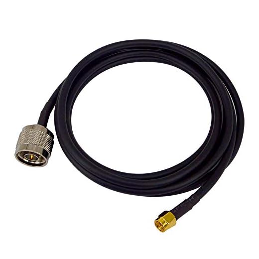 BOOBRIE Type-N Extension Cable N Type Male to SMA Male Coax Cable 6.5ft N Type to SMA RG58 Coaxial Cable Low Loss Type-N Jumper Cable for CB Ham Amateur Two-Way Radio Application/PCI Card/Access Point