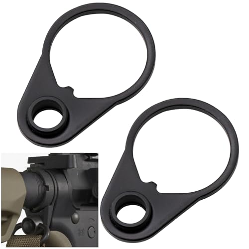 CONSIO 2 Pieces Two Point Sling Mounts Durability Heavy-Duty Sling Attachment Ring Tools Parts