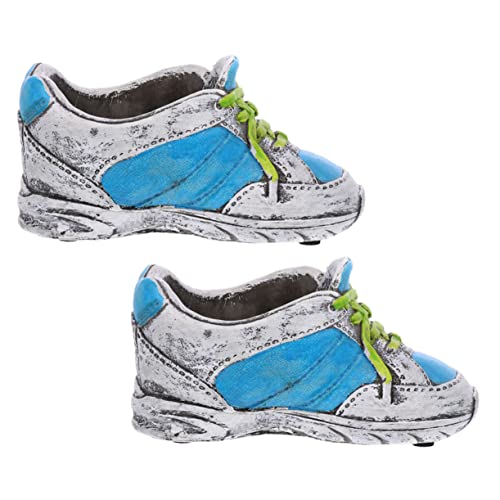 ifundom 2pcs Indoor Plant Pots Retro Style Imitation Shoe Flowerpot for Home Office Garden Decor