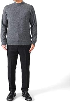 Amazon | BIERO ビエロ カシミア モックネック セーター SCS01 ニット 