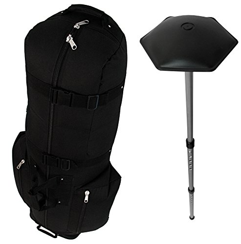 CaddyDaddy Golf CDX-10 Golf Bag Travel Cover with North Pole Club Protector, Black