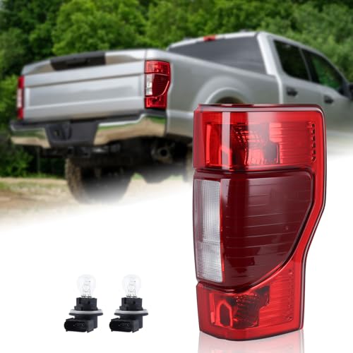 Duolctrams Halogen Type w/Bulbs Non-LED Tail Light Rear Lamp Assembly w/Blind Spot (Module NOT Included) Compatible for 2020 2021 2022 Ford F250/F350/F450 Super Duty Right Side LC3Z-13404-A FO2801279
