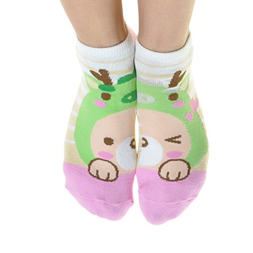 Angelina Low Cut Socks With Matching Friend Or Buddy Set Design (12-Pairs), 350A_4-6 #TOP1