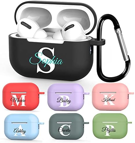 IMEETCASE Custom Name Case for Apple AirPods Pro 2nd Generation,DIY TPU Soft Personalized Text Gift Shock Absorption AirPods 2022 Case Cover