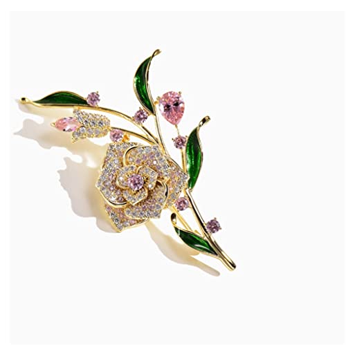 Manteau corsage boucle ardillon et broche à fleurs style collier en chaîne