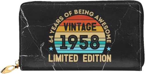 Vintage 1958 Birthday Wallet Card Bag