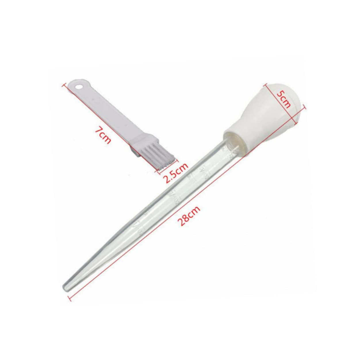 Totority Set of 4 Bbq Cooking Tools Oil Dropper Brush Sauce Brush Kitchen Gadgets for Seasoning Grilling Accessories