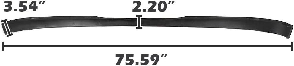 DOTCOM Front Bumper Air Dam Deflector Lower Valance Compatible with Chevy Avalanche/Suburban/Tahoe Without Off Road Package 2007 2008 2009 2010 2011 2012 2013 GM1092208 15203734 Black