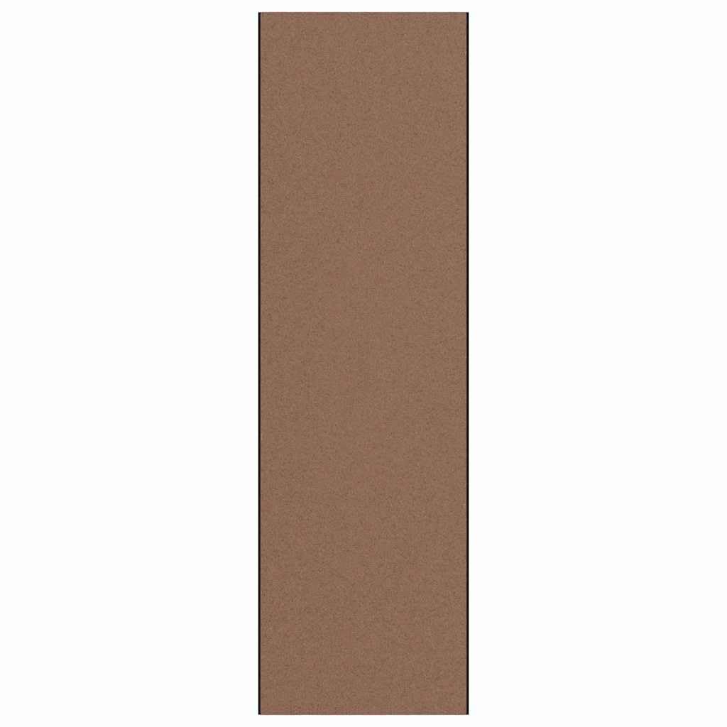 Paillasson marron et noir 120x400 cm en vinyle antidérapant pour couloir