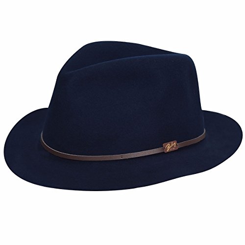 Bailey of Hollywood Jackman Fedora Navy, XX-Large