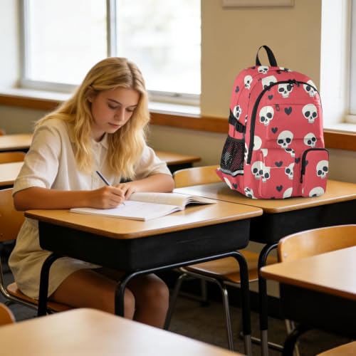 Mochilas escolares de calavera con compartimento de laptop que cuidan tu espalda 6