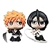 Anime Regalo Anime Modelo Muñeca Bleach Bleach Mosquito Repelente Ojos Q ​​Versión Kurosaki Ichigo Rukia Kuchiki Juguete Acción Figura Escultura 8cm