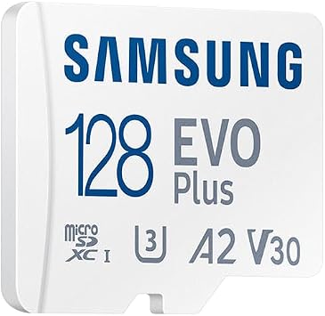 Samsung EVO Plus Micro SD Memory Card (2024) + SD Adapter - 128GB