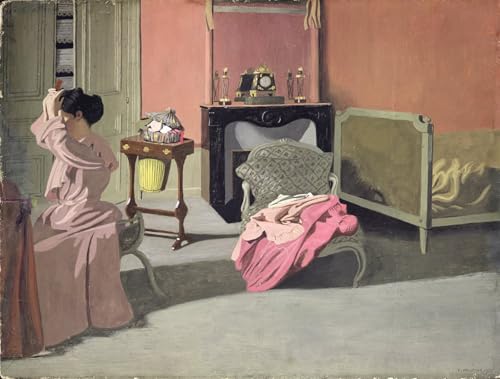 Toile moderne Femme se coiffant Vallotton : l'art classique pour sublimer votre déco salon