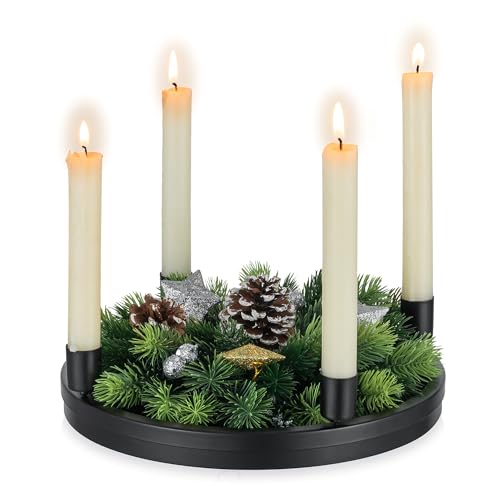 Hanobe Adventskranz Holz Advent Kerzenhalter: Adventskerzenhalter...